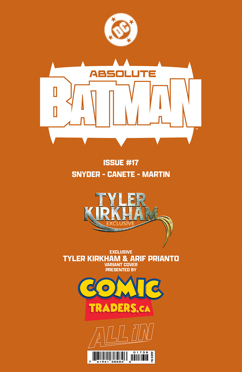 Absolute Batman #17 Tyler Kirkham Exclusive Virgin Var (02/18/2026)