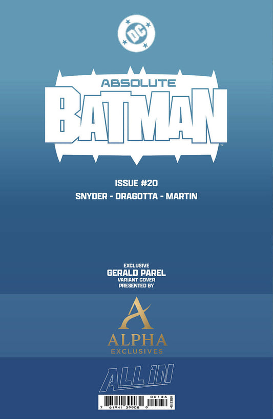 ABSOLUTE BATMAN #20 GERALD PAREL EXCLUSIVE VAR (05/13/2026)