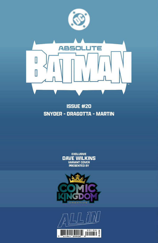 ABSOLUTE BATMAN #20 DAVE WILKINS EXCLUSIVE VAR (05/13/2026)