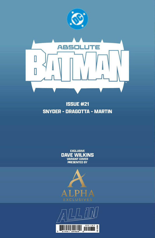 ABSOLUTE BATMAN #21 DAVE WILKINS EXCLUSIVE VIRGIN VAR (06/17/2026)