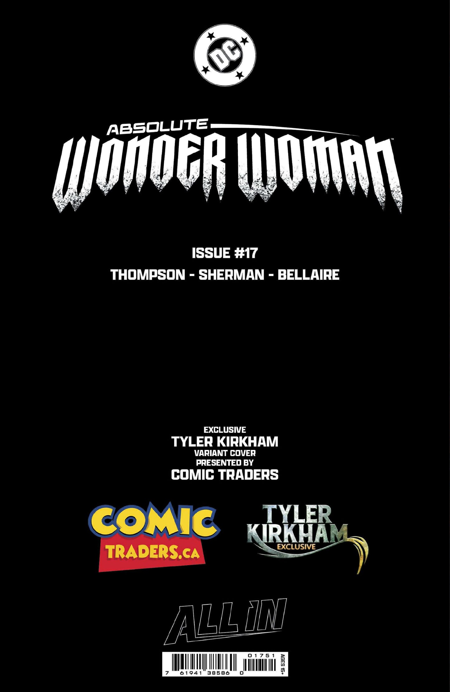 ABSOLUTE WONDER WOMAN #17 Tyler Kirkham Exclusive Var (02/25/2026)