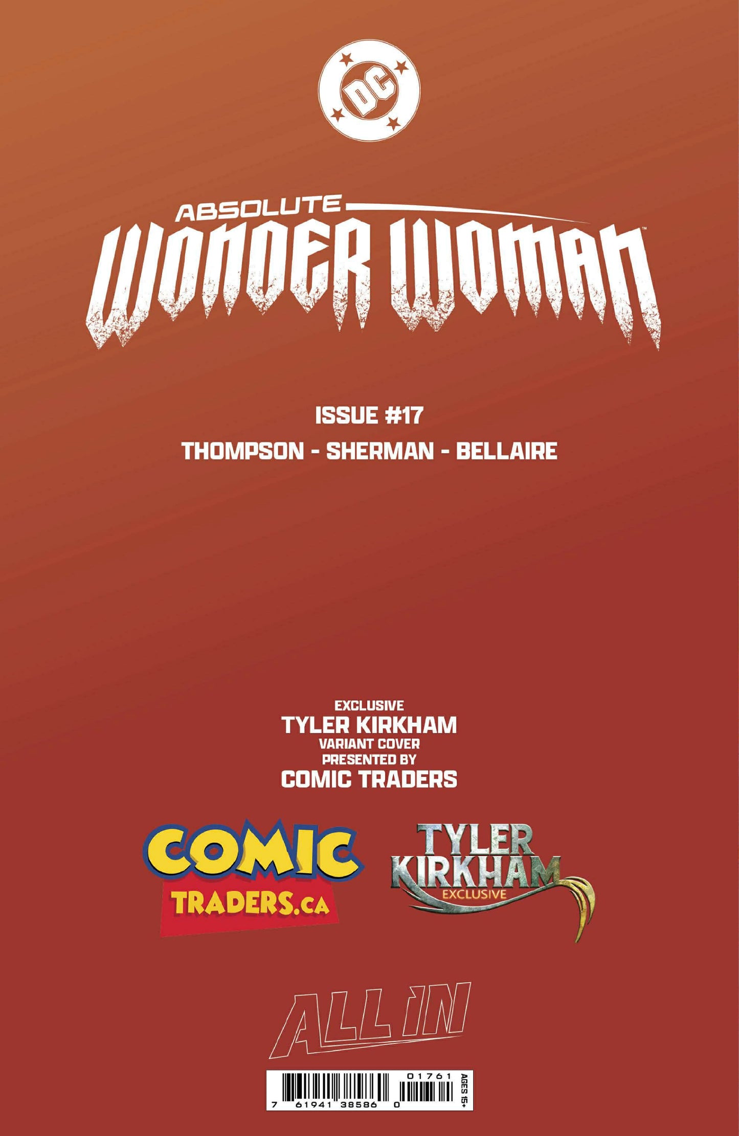 ABSOLUTE WONDER WOMAN #17 Tyler Kirkham Exclusive Virgin Var (02/25/2026)