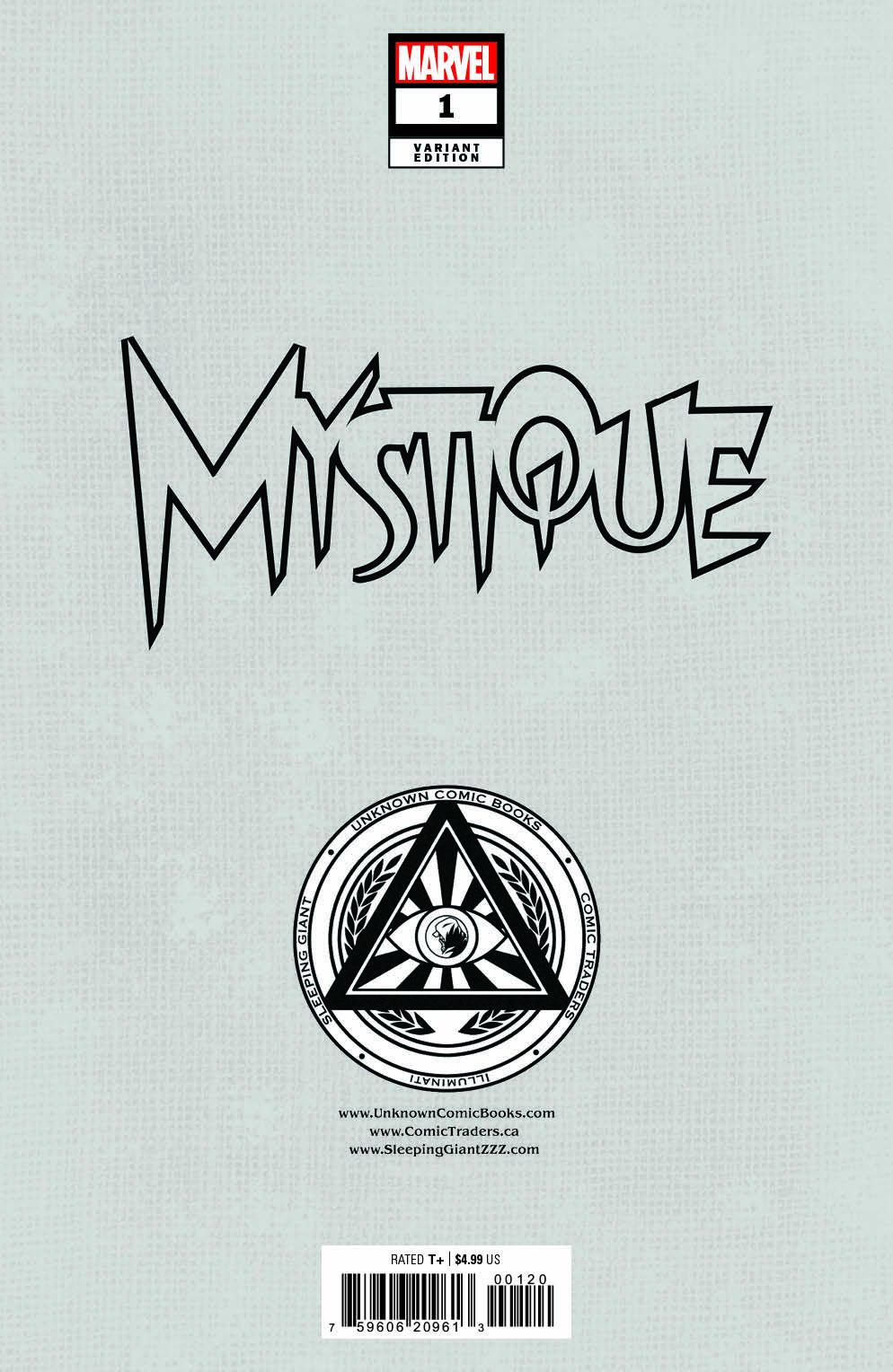 [Signed by Kaare Andrews] MYSTIQUE #1 UNKNOWN COMICS KAARE ANDREWS VIRGIN CONNECTING COVER EXCLUSIVE VAR [IN STOCK]