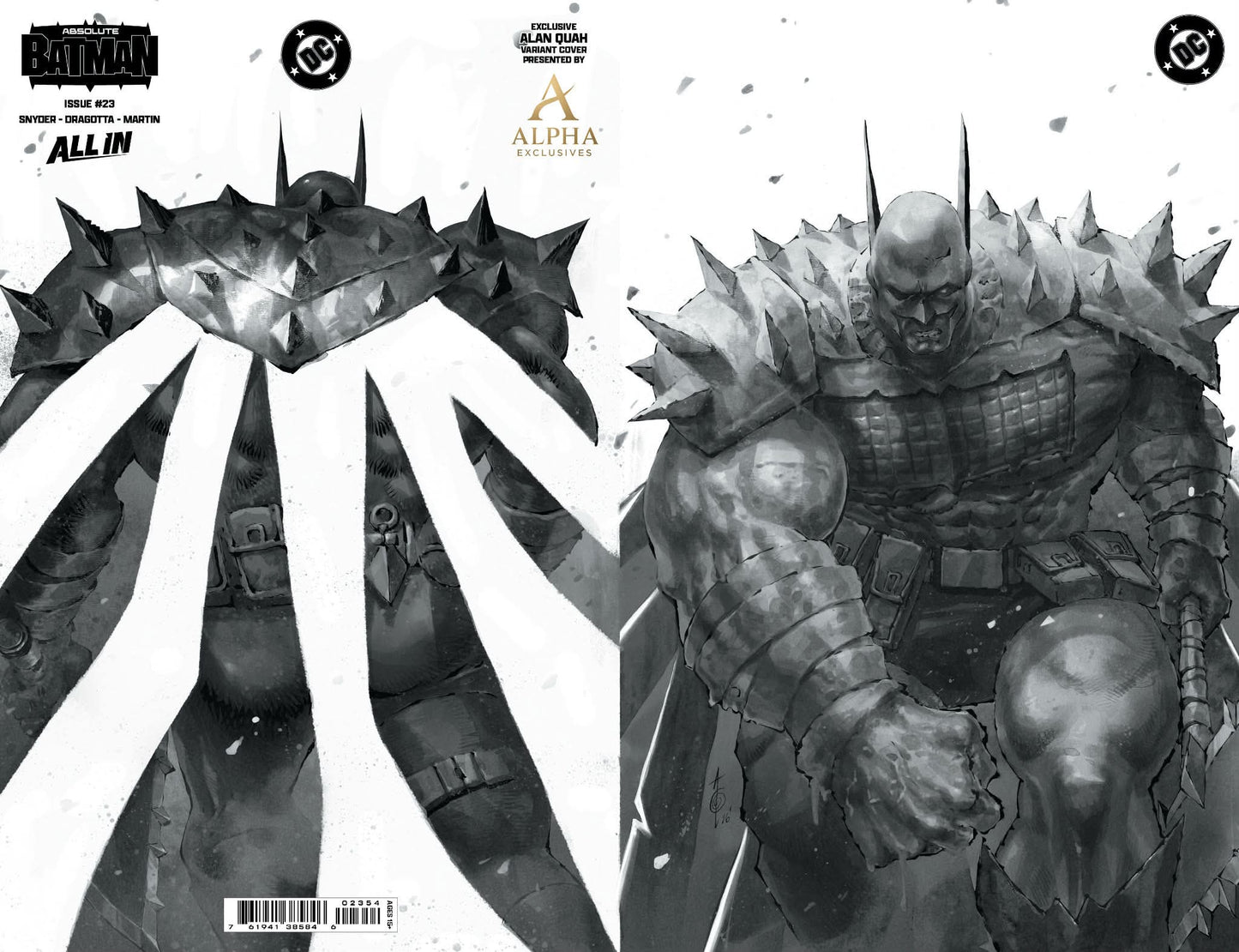 [FOIL] ABSOLUTE BATMAN #23 ALAN QUAH EXCLUSIVE WRAPAROUND VIRGIN VAR (08/12/2026)