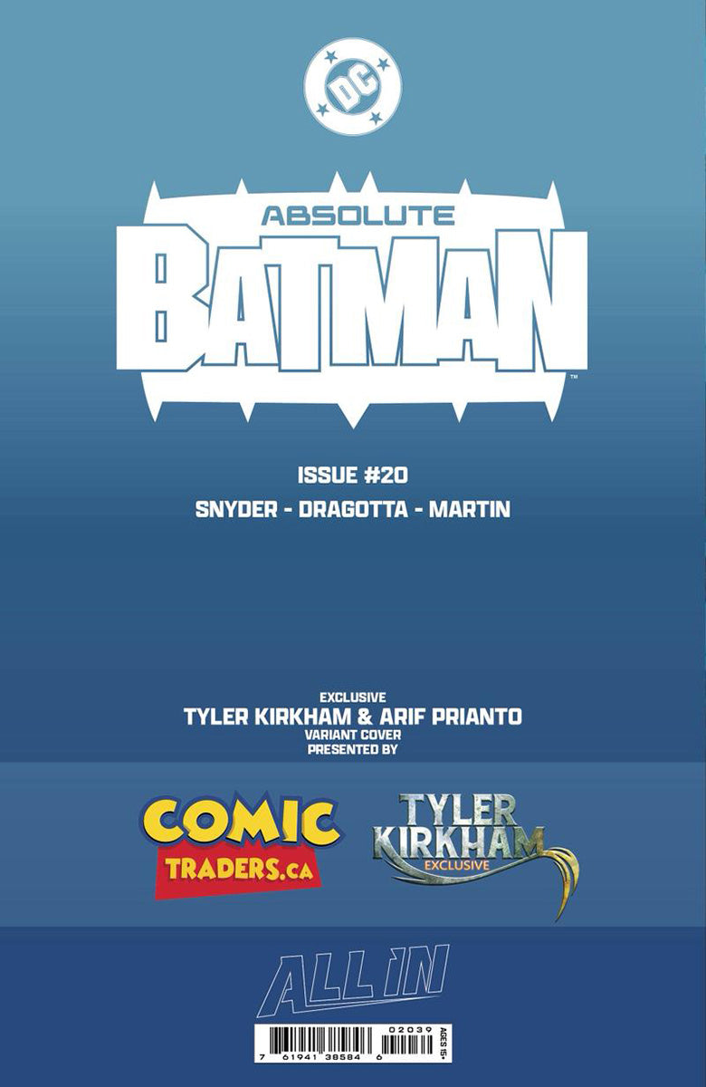[FOIL] ABSOLUTE BATMAN #20 TYLER KIRKHAM EXCLUSIVE VIRGIN VAR (05/13/2026)