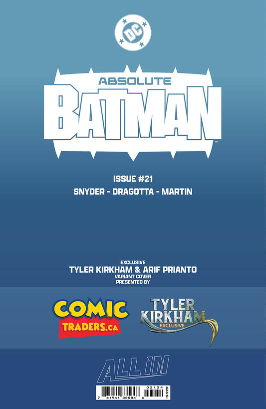 ABSOLUTE BATMAN #21 TYLER KIRKHAM EXCLUSIVE DEATHSTROKE VIRGIN VAR (06/17/2026)