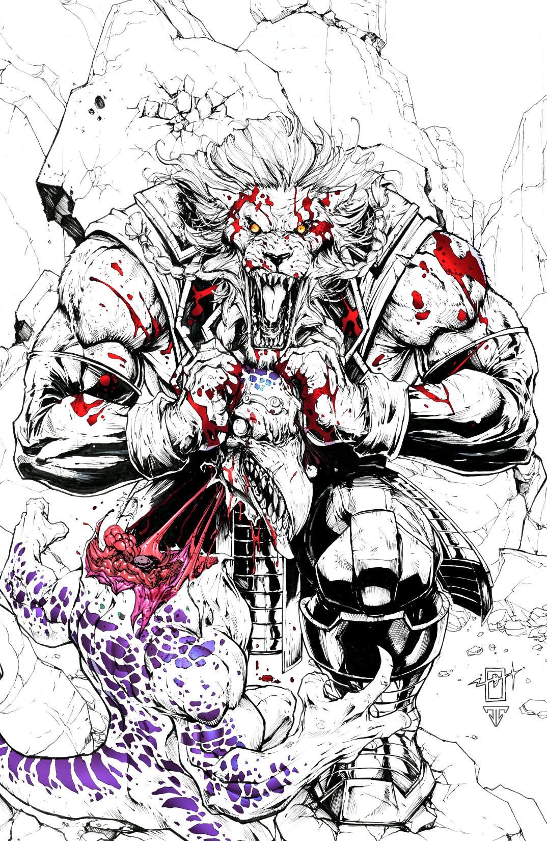 [FOIL] INVINCIBLE UNIVERSE BATTLE BEAST #3 VIRGIN FOIL Jonathan Uribe Var
