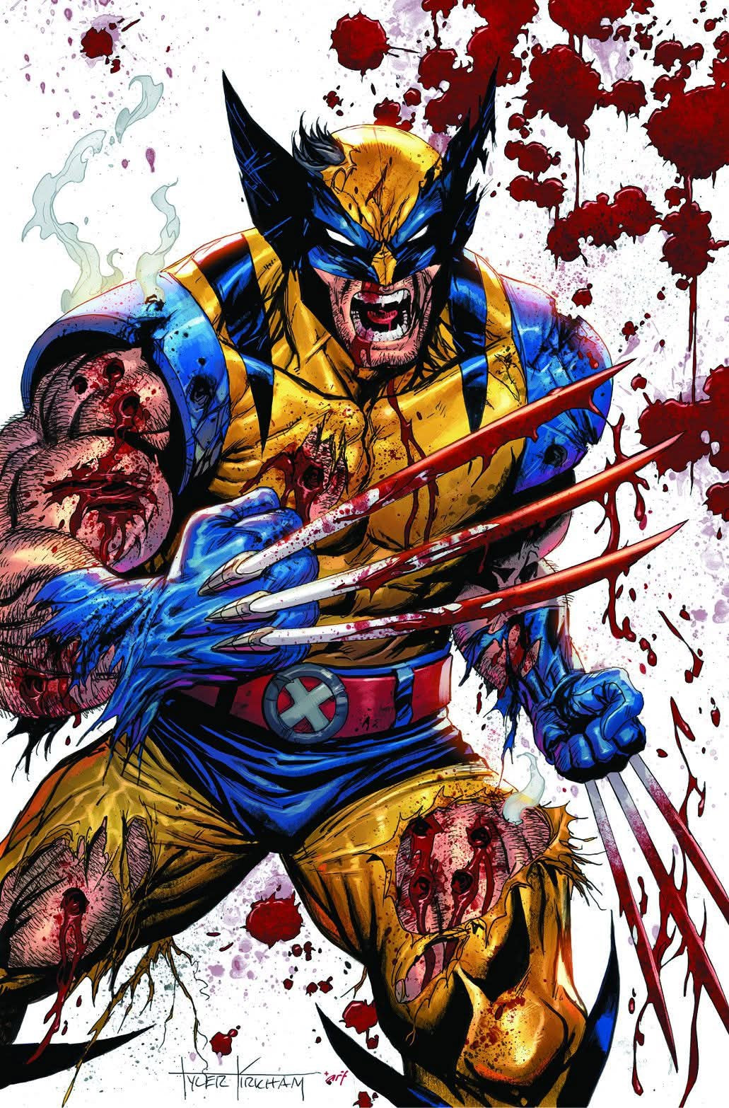 Wolverine Revenge #5 Red Band Tyler Kirkham Exclusive Virgin Battle Damage Var