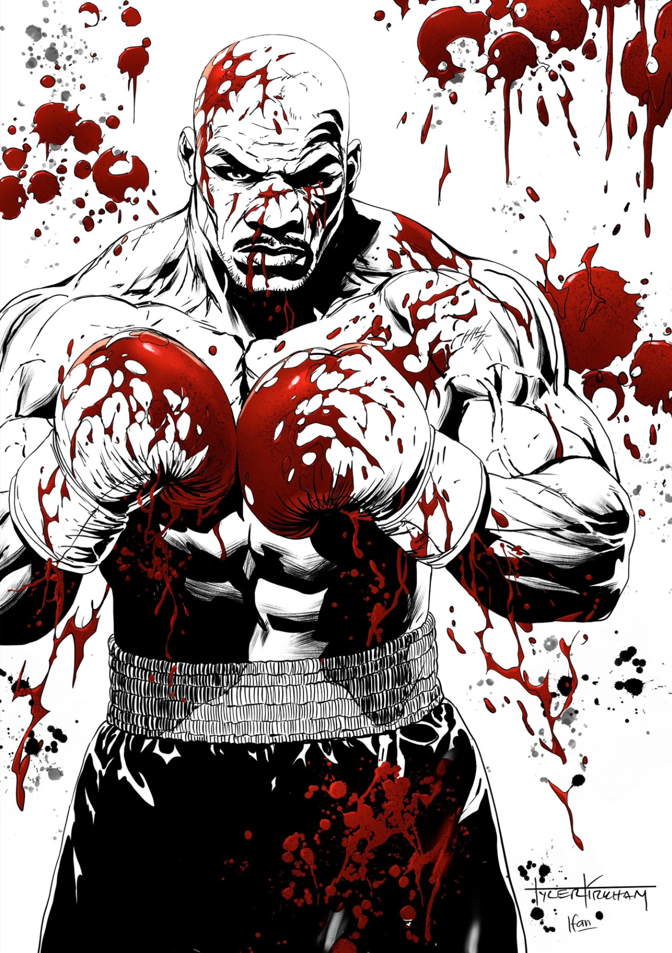 Fame: Mike Tyson Black, White, and Blood