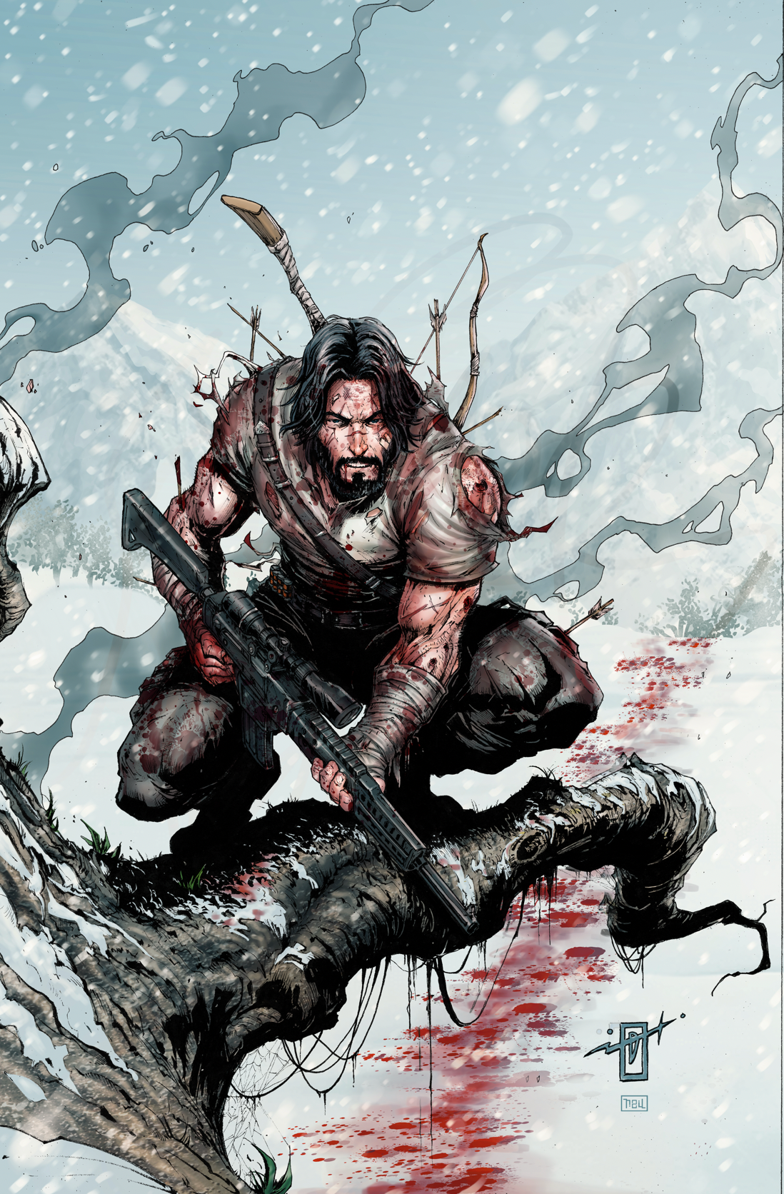 [FOIL] BRZRKR: LIGHT DRAWS BREATH #1 JONATHAN URIBE VIRGIN EXCLUSIVE (5/27/26) (Copy)